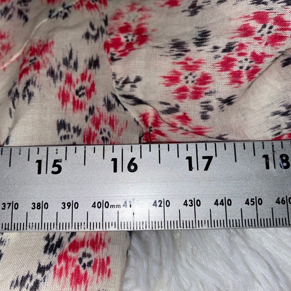 Rebecca Taylor Cotton Floral Print Dress with Cotton Lining Long Sleeve - Picture 5 of 7